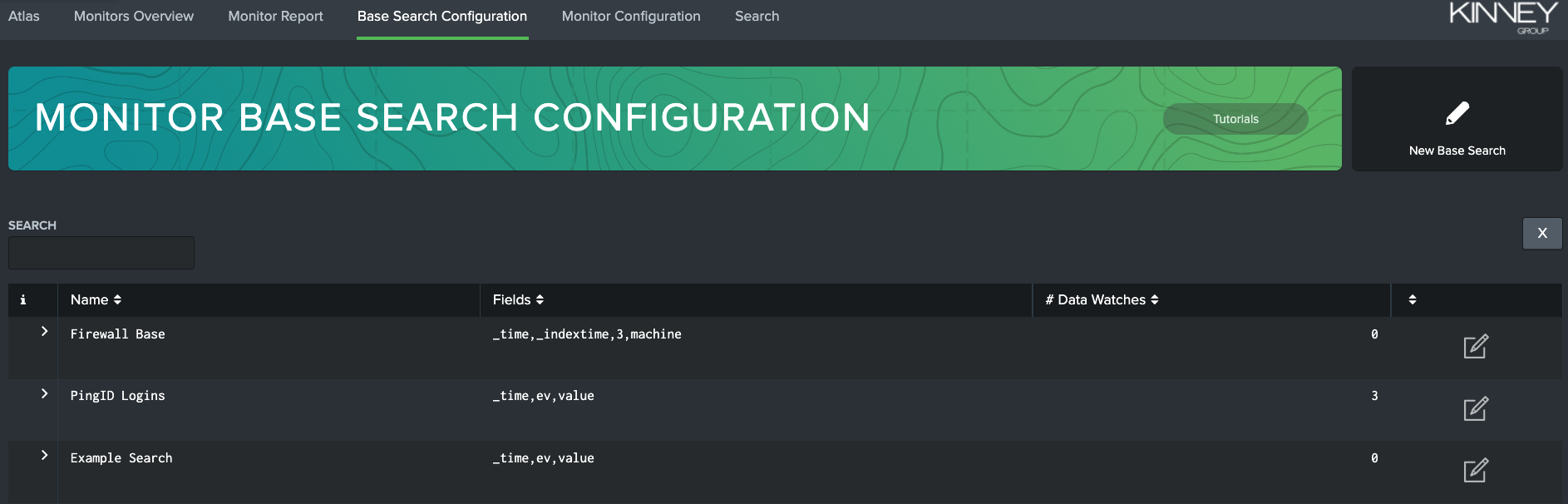 Base Search Config