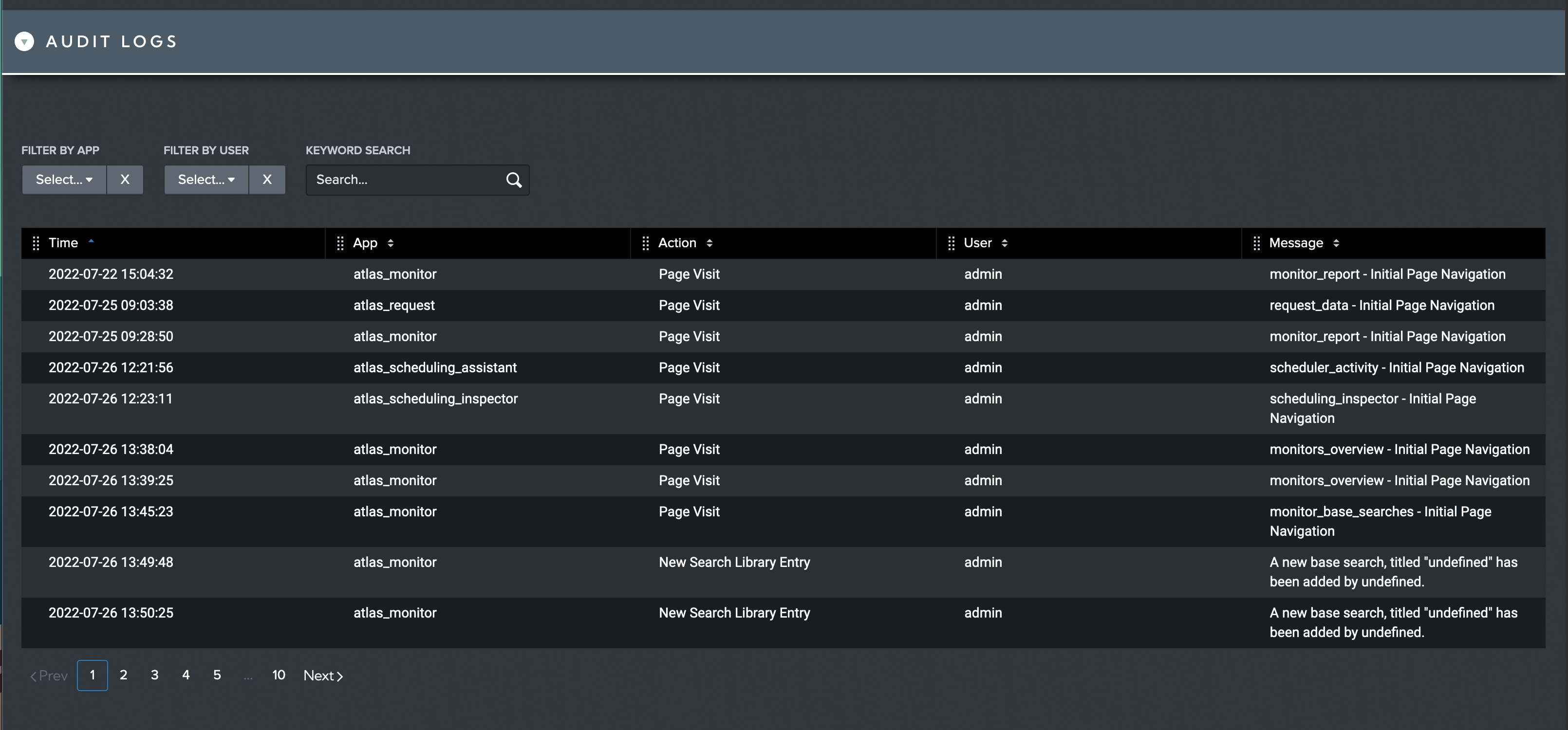 Audit Logs