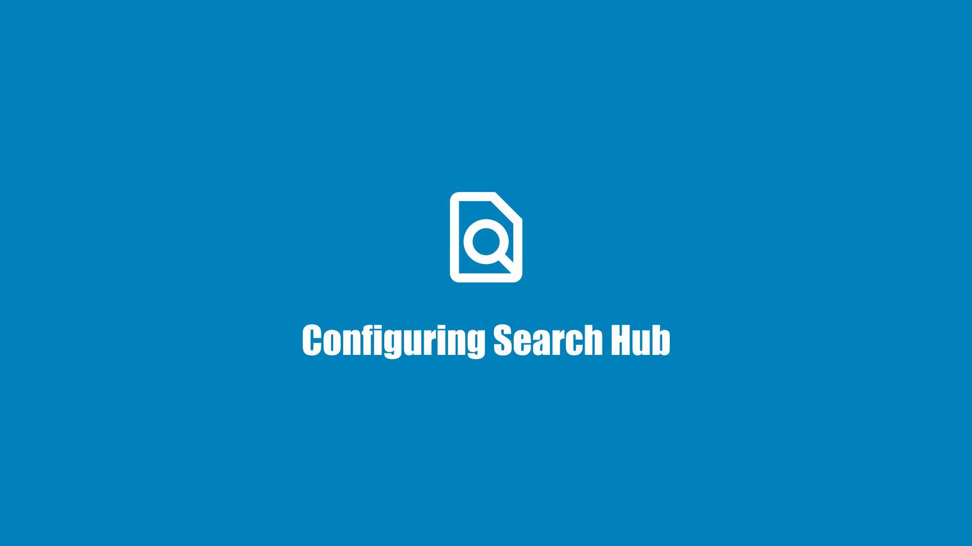 Configure Search Hub video thumbnail